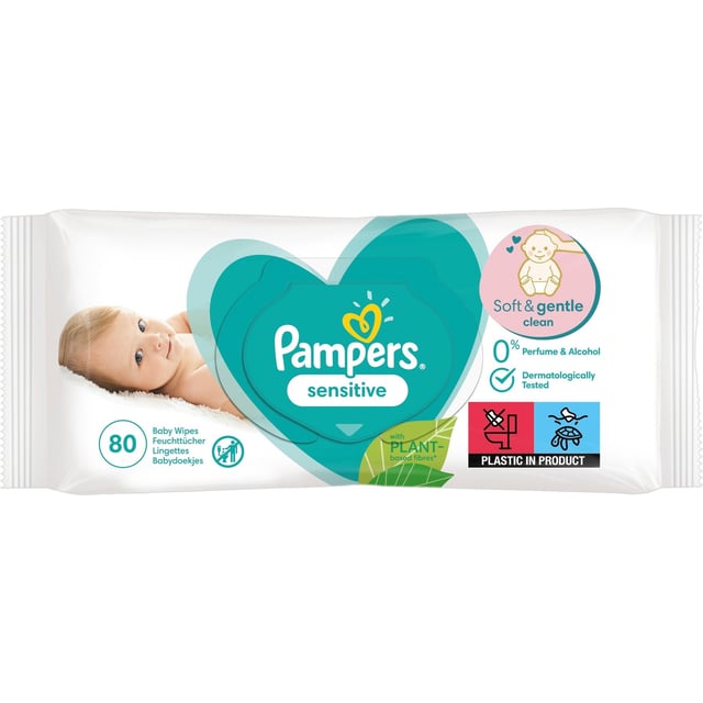 Pampers Sensitive Wipes 80 st