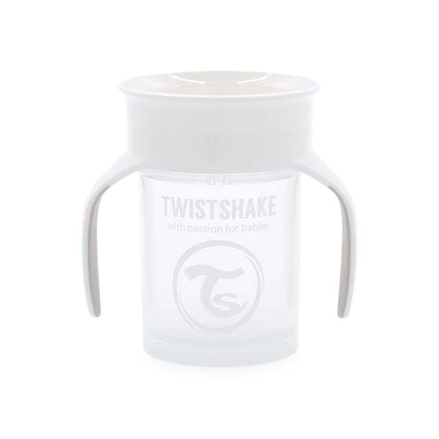 Twistshake Spillfri 360-mugg Vit