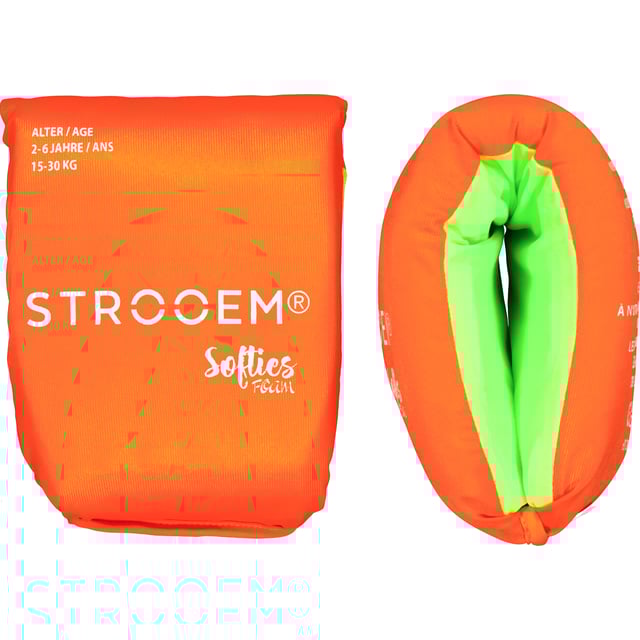 Strooem Softies Foam Swim Armbands Orange/Lime 2-6 år 15-30 kg