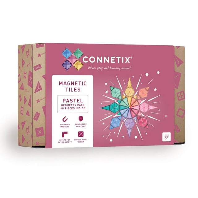 CONNETIX Pastell Geometripaket 40 delar