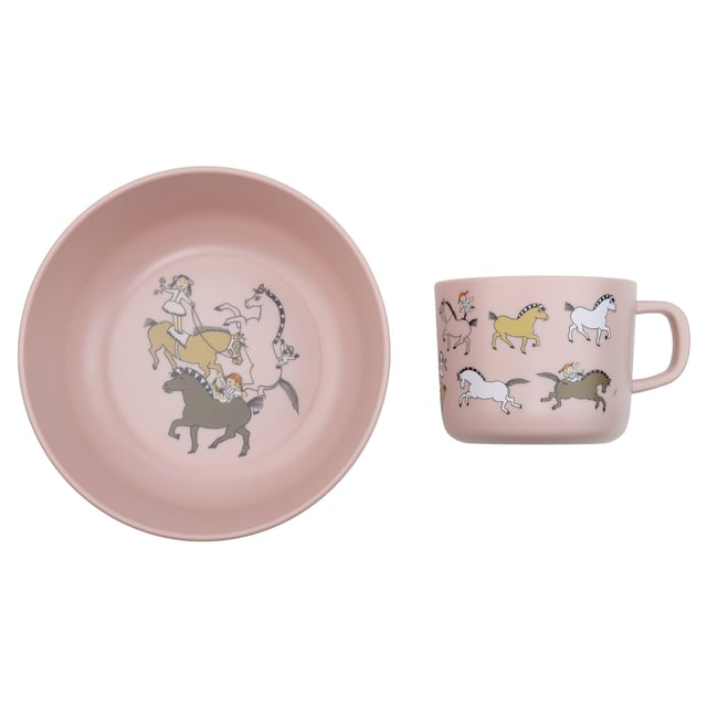 Rätt Start Pippi Cirkus Äta Rosa 2 delar