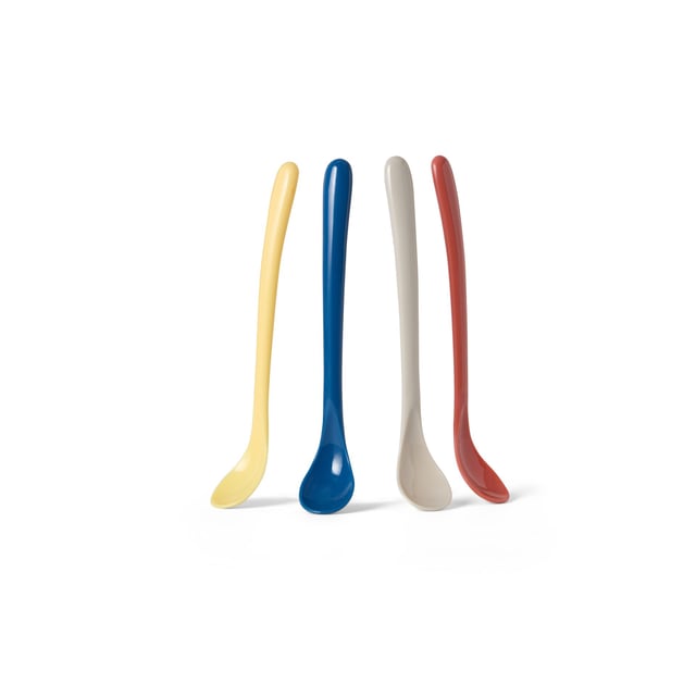 Bambino Extra långa skedar 4 st - Blandade färger