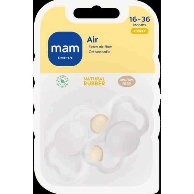 MAM Napp Air 16-36 Månader Latex - Olika färger