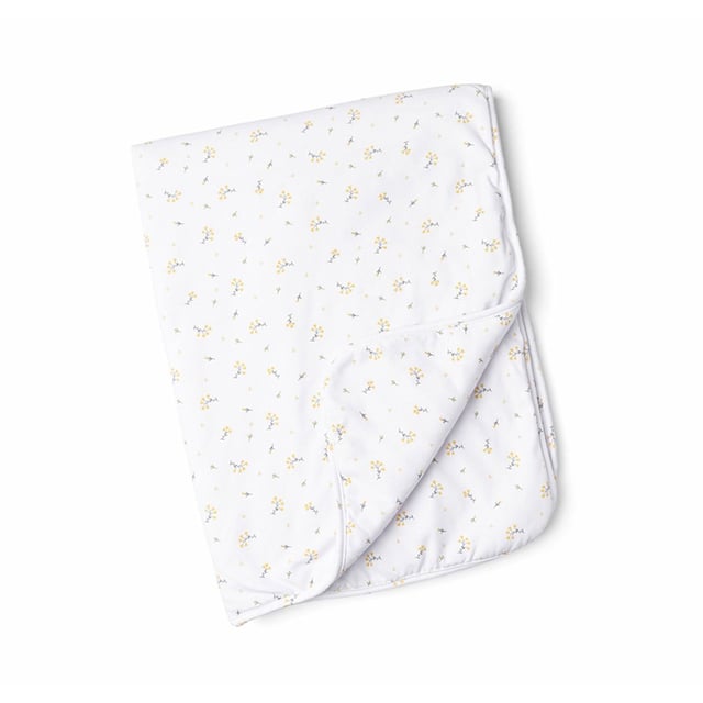 Doomoo Vadderad Filt/Täcke Blomster Gul