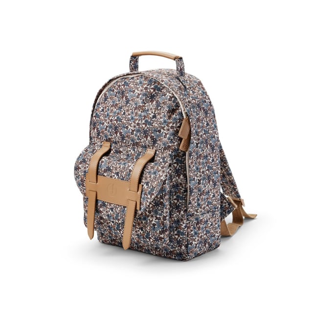 Elodie BackPack Midi Blue Garden