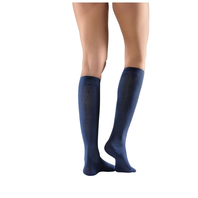 Mabs Cotton Knee Stödstrumpor Navy L