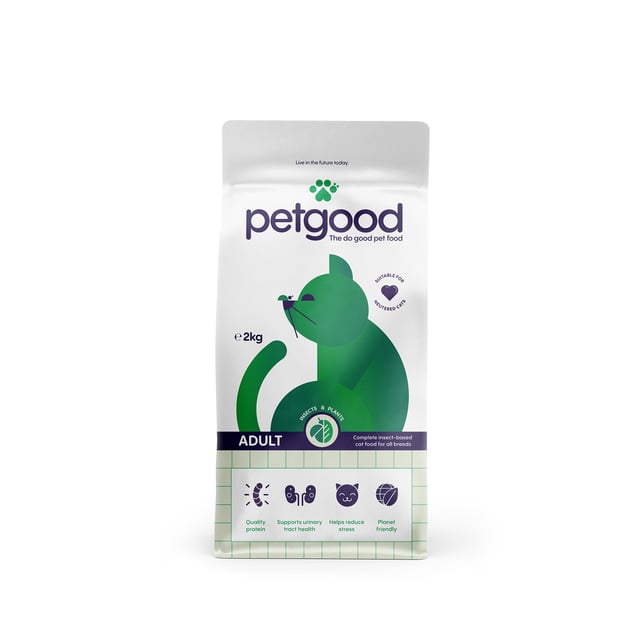Petgood Insektsbaserat Helfoder Vuxen Katt 2 kg