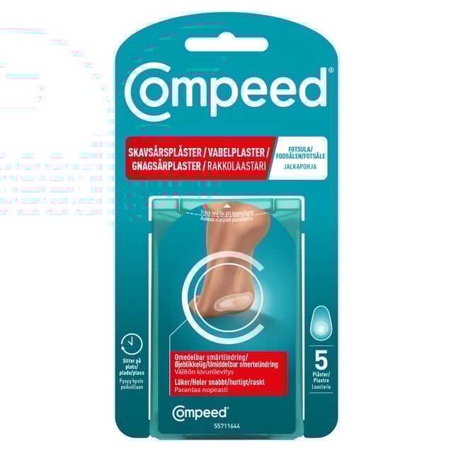 COMPEED Skavsårsplåster Sport fotsula 5 st