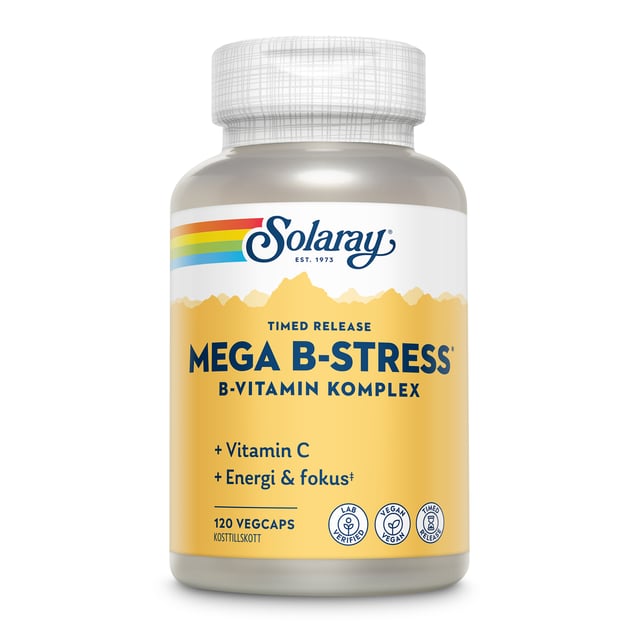 Solaray Mega B-Stress 120 kapslar