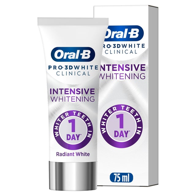 Oral-B Pro 3D White Clinical Radiant White Tandkräm 75 ml