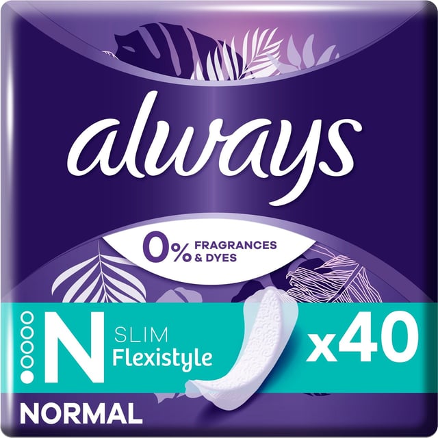 Always Dailies Flexistyle Slim Trosskydd, 40 st