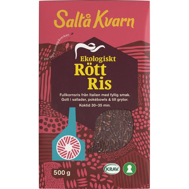 Saltå Kvarn Ekologiskt Rött Ris 500g