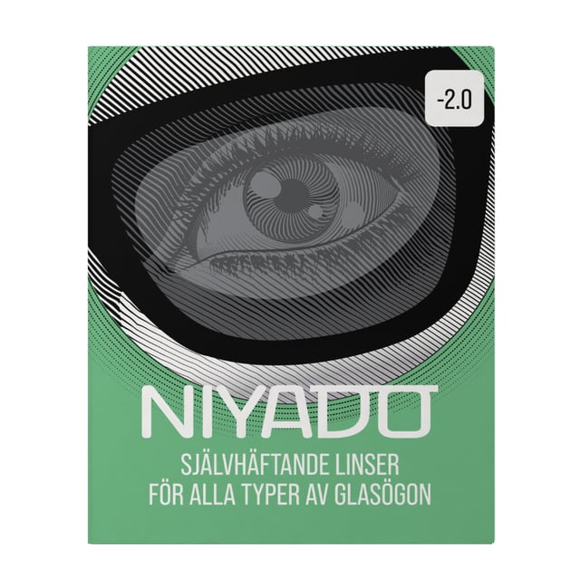 Niyado Självhäftande Linser Med Styrka -2.0