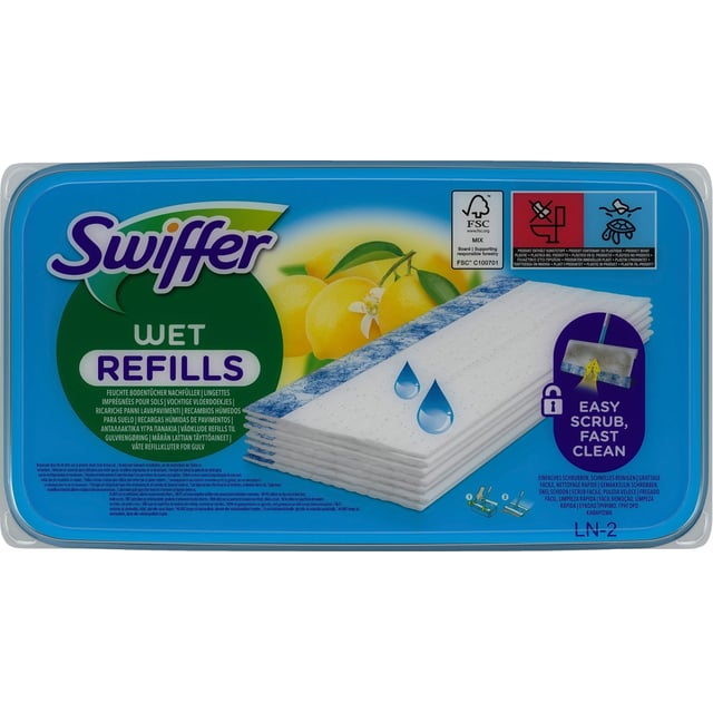 Swiffer Sweeper Fuktiga Refilldukar Citrus 10 st