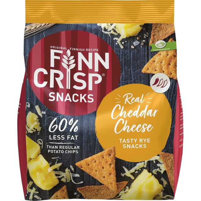 FINN CRISP Rye Snacks Cheddar Cheese 150 g