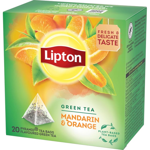 Lipton Grönt pyramidte Mandarin Orange 20 st