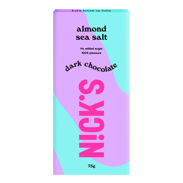 Nick's Dark Chocolate Sea Salt 75g