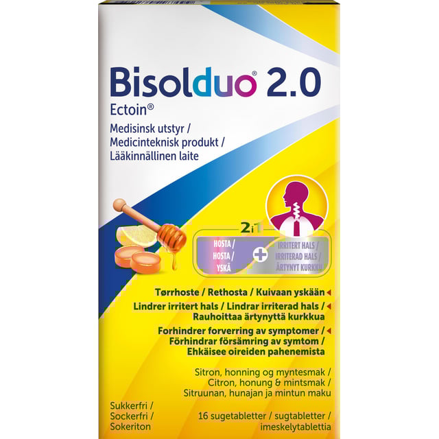 Bisolduo 2.0 sugtabletter 16st