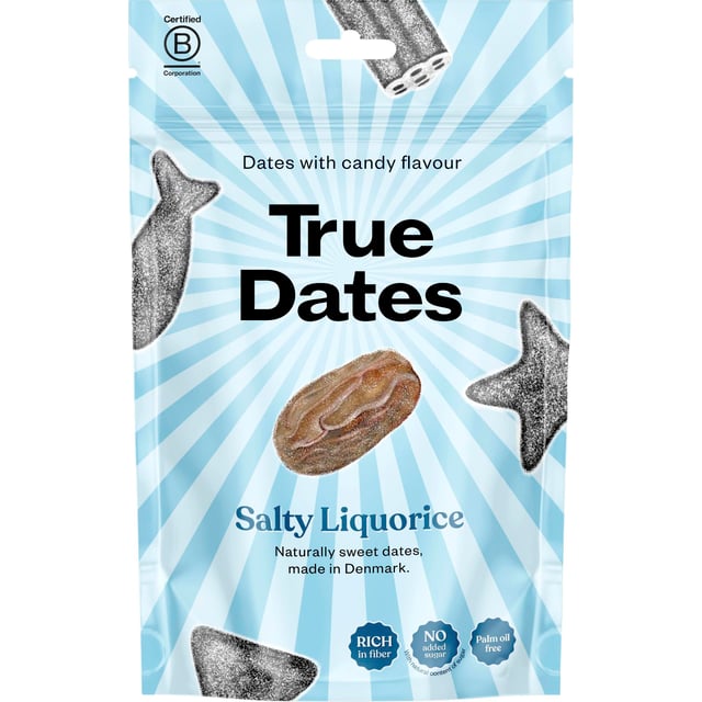 True Dates Salty Liquorice 100g