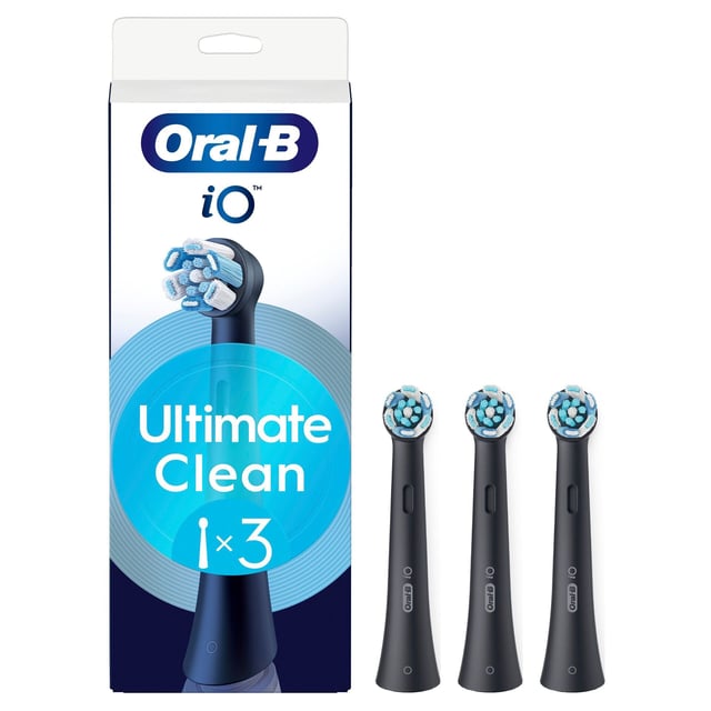 Oral-B iO Ultimate Clean Tandborsthuvuden Svart 3 st