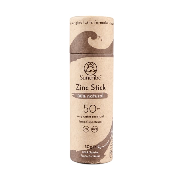 Suntribe Natural Mineral Zinc Sun Stick SPF 50 (30 g), Tinted