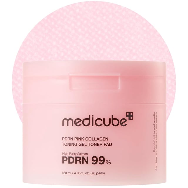 Medicube PDRN Pink Collagen Toning Gel Toner Pad 70 st