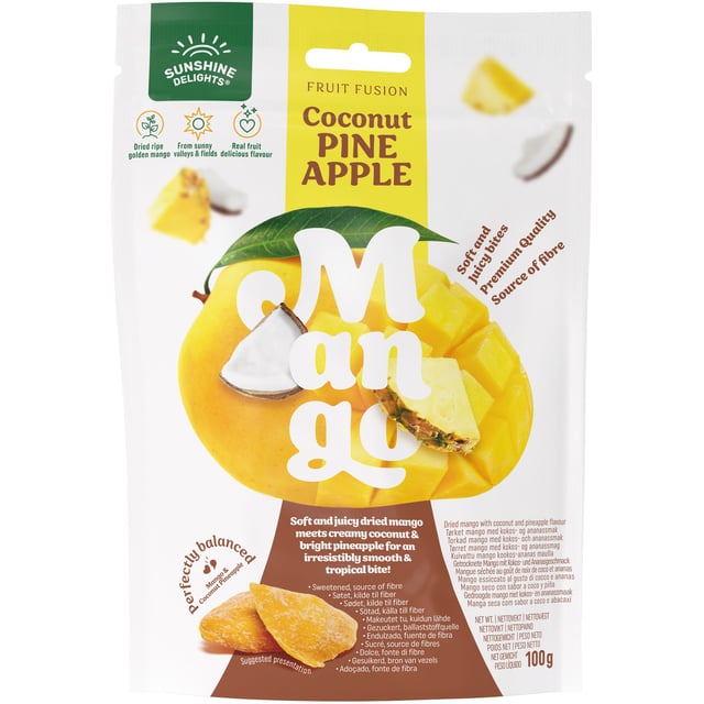 Sunshine Delights Mango Coconut Pineapple 100 g