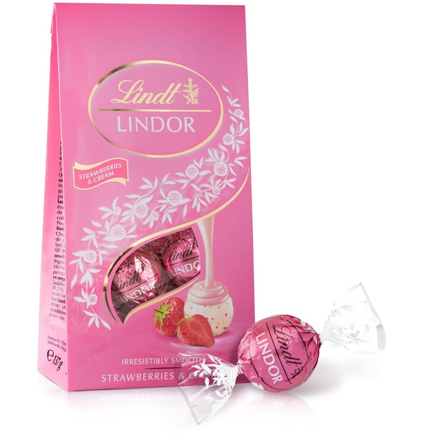 Lindt Lindor Strawberry & Cream 137 g