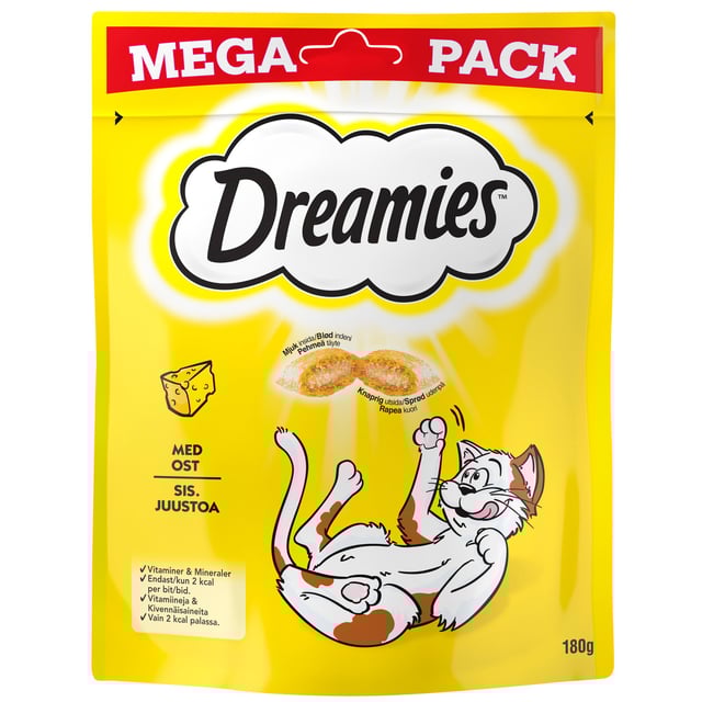 Dreamies Kattgodis Megapack Ost 180 g