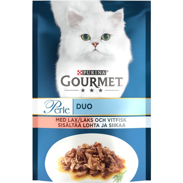 Purina Kattmat Gourmet Med Lax och Vit Fisk 85 g