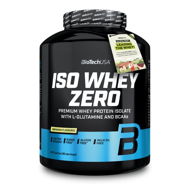 Iso Whey Zero Laktosreducerat Vassleproteinisolat Banan 2270 g