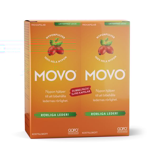 MOVO Nypon 2 x 190 kapslar