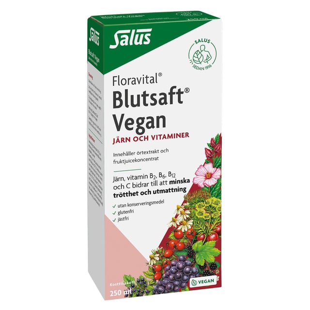 Salus Blutsaft Vegan Järn & Vitaminer 250 ml