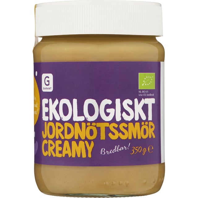 Garant Ekologiskt Jordnötssmör Creamy 350g