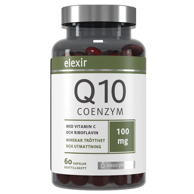 Elexir Pharma Coenzyme Q10 100 mg 60 kapslar