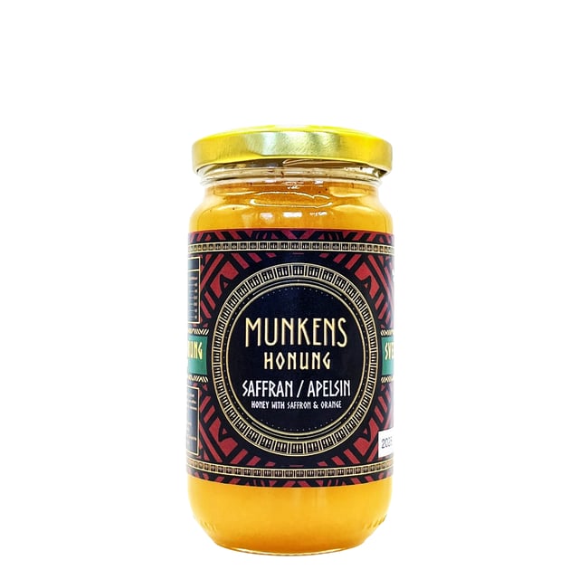 Munkens Hälsa Honung Raw Saffran & Apelsin 280 g