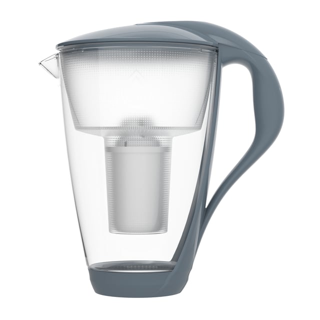 Dafi Vattenreningskanna Glas Stålgrå 2 Liter 1 st