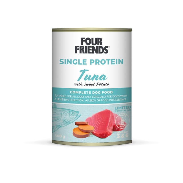 FourFriends Tuna & Sweet Potato burk 400 g
