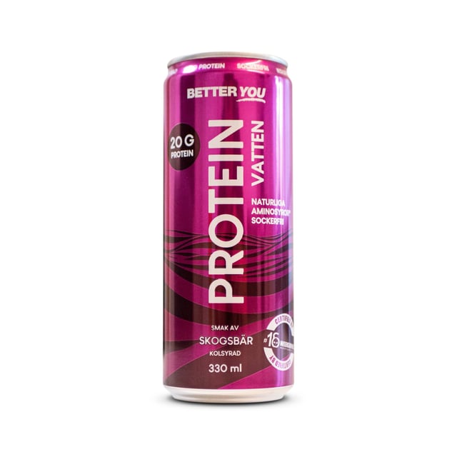 Better You Proteinvatten Forest Berry Koffeinfri 330 ml