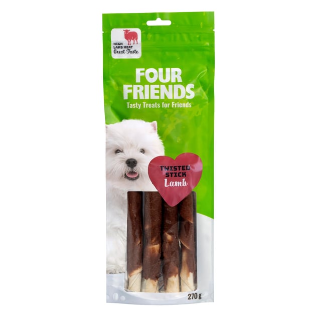 Fourfriends Twisted Stick Lamb 25 cm 4 st