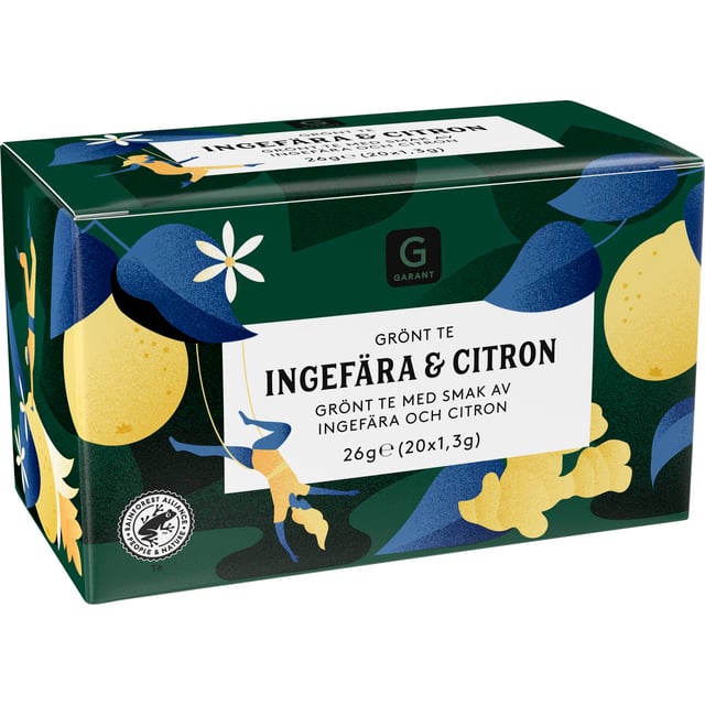 Garant Grönt Te Ingefära & Citron 20 st