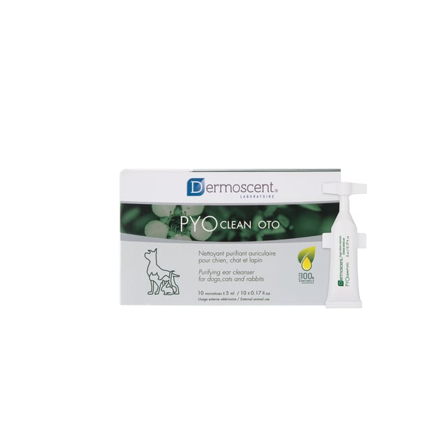 Dermoscent PYOclean® Oto Öronrengöring för hundar, katter & kaniner 10 x 5 ml