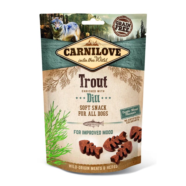 Carnilove Dog Semi Moist Snack Trout with Dill 200 g