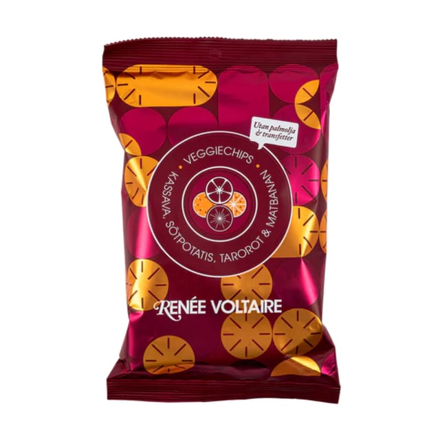 Renée Voltaire Veggiechips Kassava Tarorot Sötpotatis & Matbanan 115 g