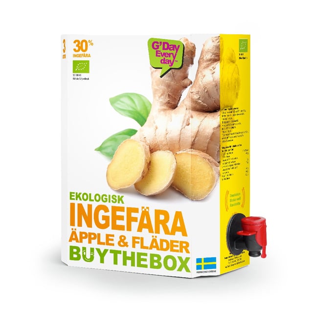 Buy The Box Ingefära, Äpple & Fläder 3 liter