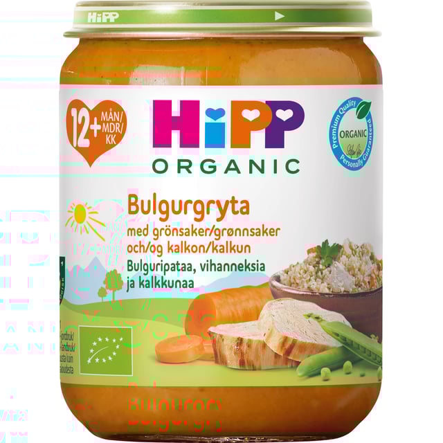Hipp Bulgur med Grönsaker & Kalkon 12 månader 250 g