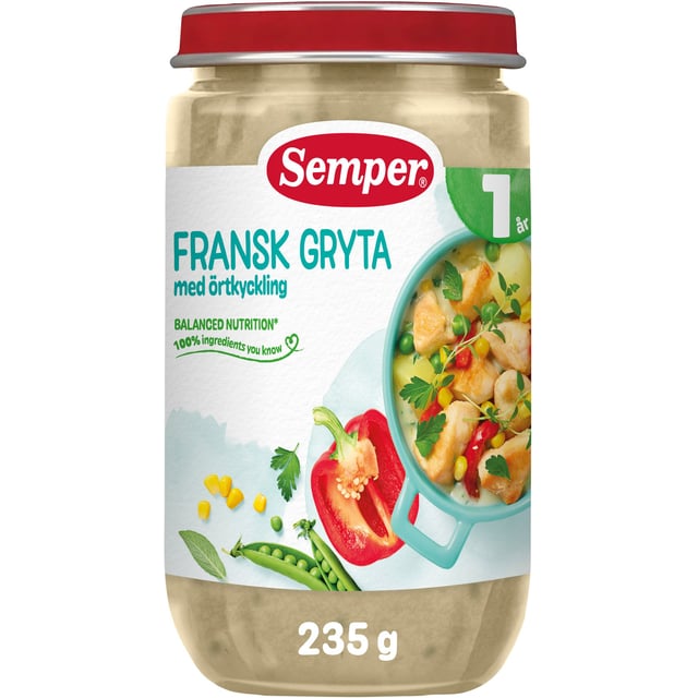 Semper Fransk Gryta med kyckling och örter från 1 år