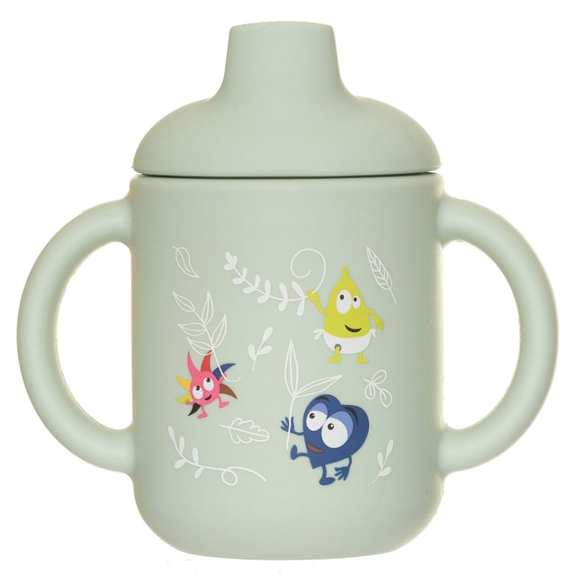 Babblarna Silikonmugg med Lock i Naturen