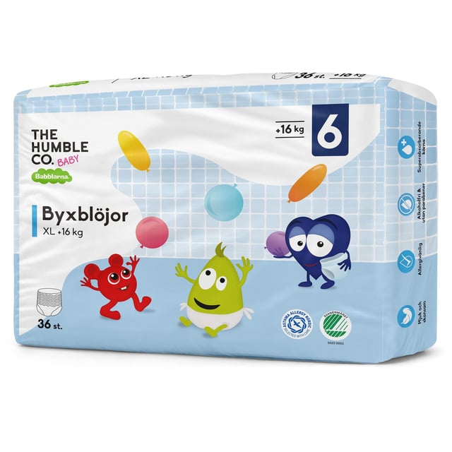 Babblarna Byxblöja Storlek 6 XL +16 kg