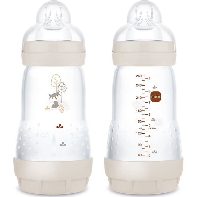 MAM Easy Start Anti Colic Nappflaskor 0+ Månader 260 ml 2 st - Olika färger